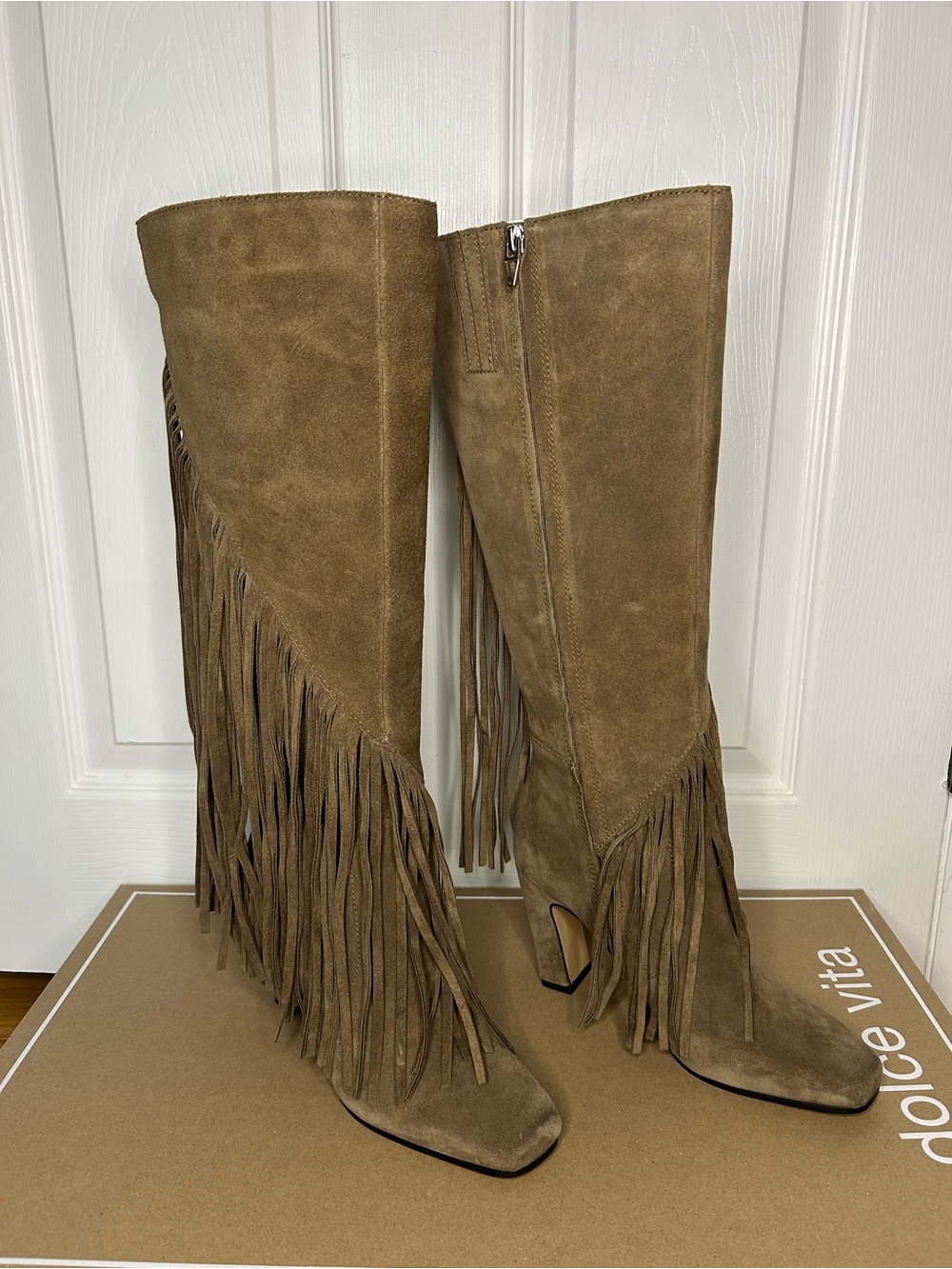 Anthropologie Dolce Vita Giano Suede Fringe Boots - Picture 6 of 15